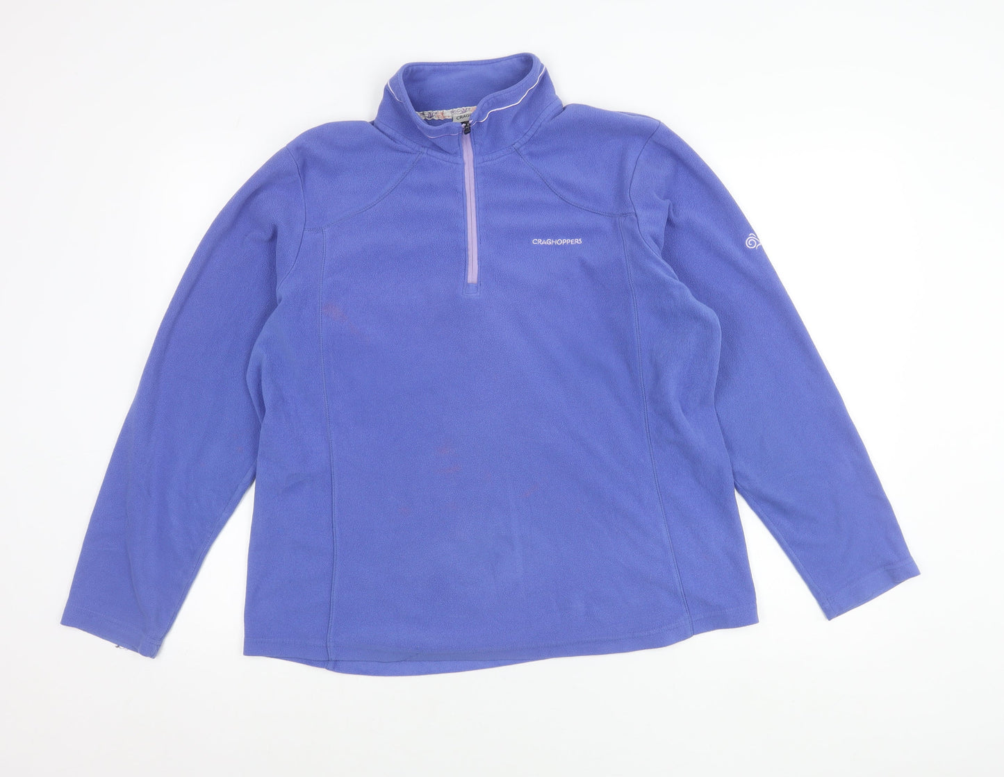 Craghoppers Womens Blue Fleece Pullover Sweatshirt UK 14