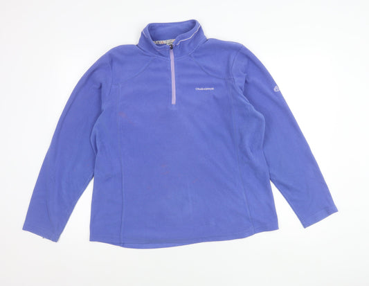 Craghoppers Womens Blue Fleece Pullover Sweatshirt UK 14