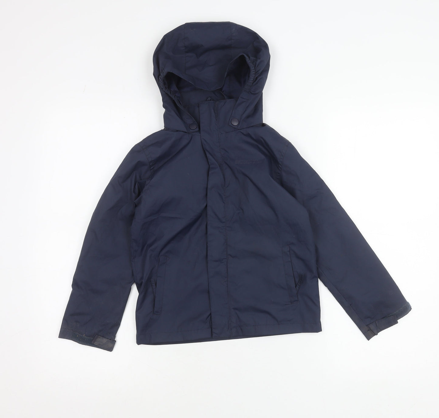 Mountain Warehouse Boys Blue 5-6Y Hooded Waterproof Rain Coat Jacket