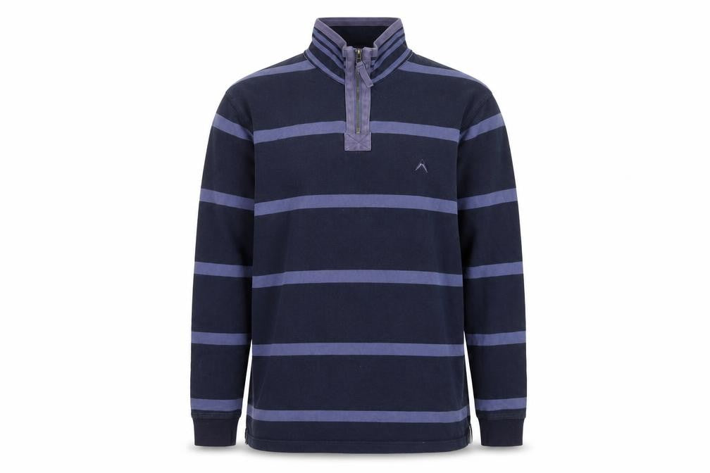 Austin Reed Men’s Blue Stripe 1/4 Zip Sweatshirt Size M