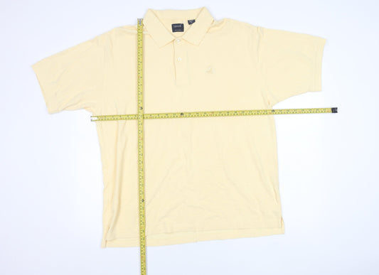 IZOD Men's Beige XL Short Sleeve Cotton Polo Shirt Classic Fit