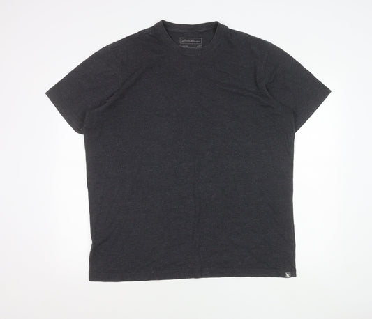Eddie Bauer Men’s Black XL Short Sleeve Crew Neck Cotton Blend T-Shirt