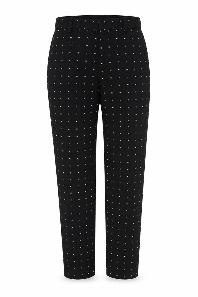 Gap Womens Black Size 6 Skinny Ankle Trousers Geometric Cotton