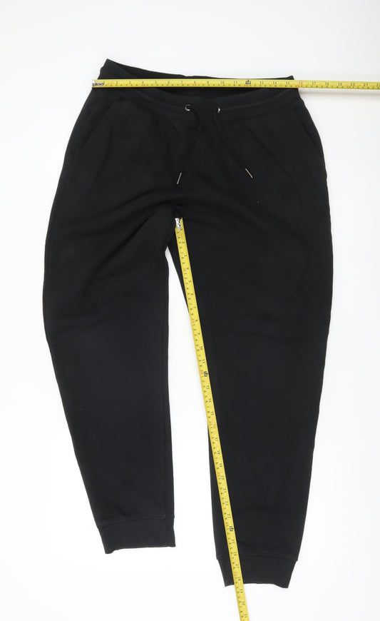 Jacamo Men’s Black Jogger Sweatpants Size 36 Regular Fit Tapered