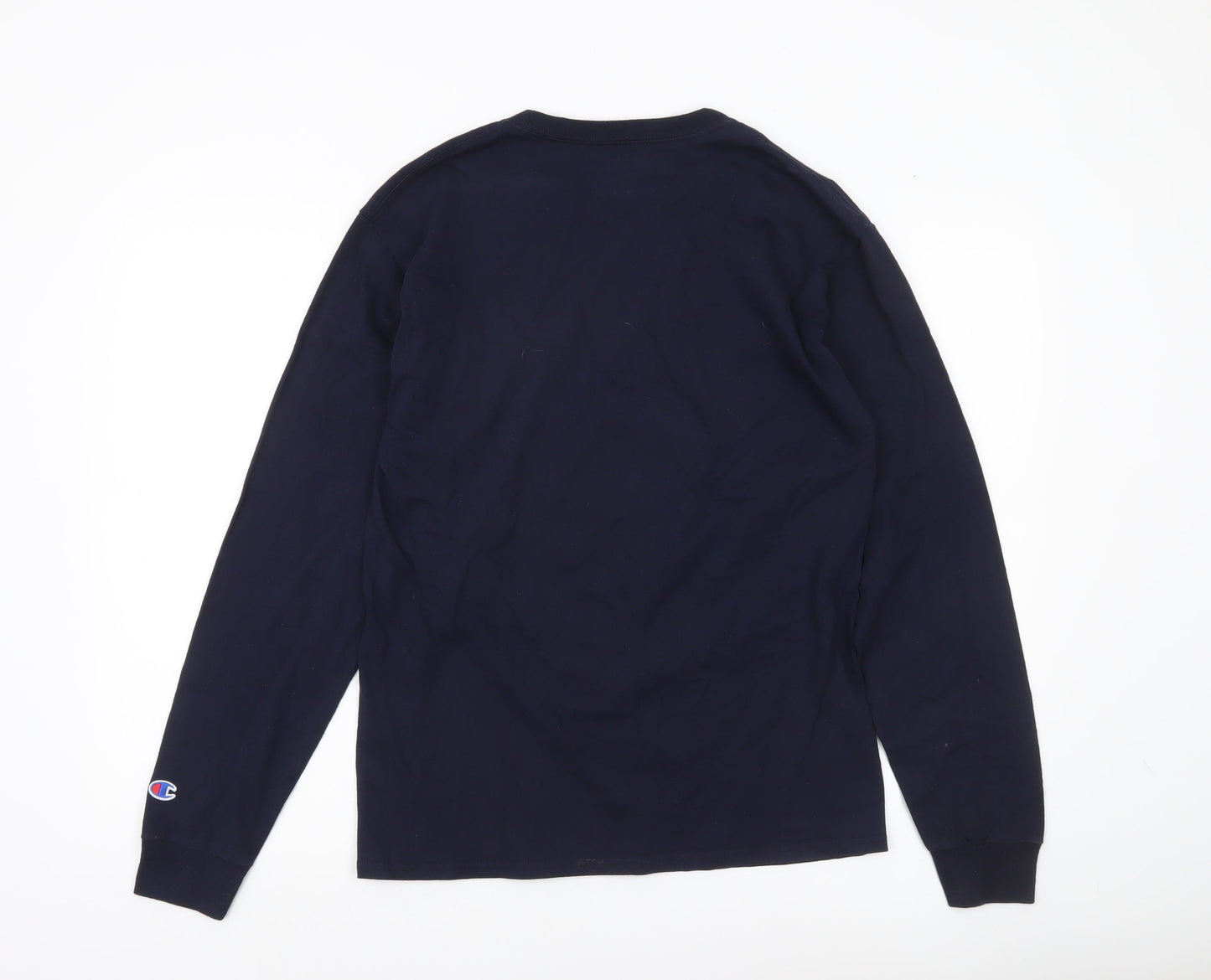 Champion Mens Blue M Long Sleeve Westminster College Graphic Shirt
