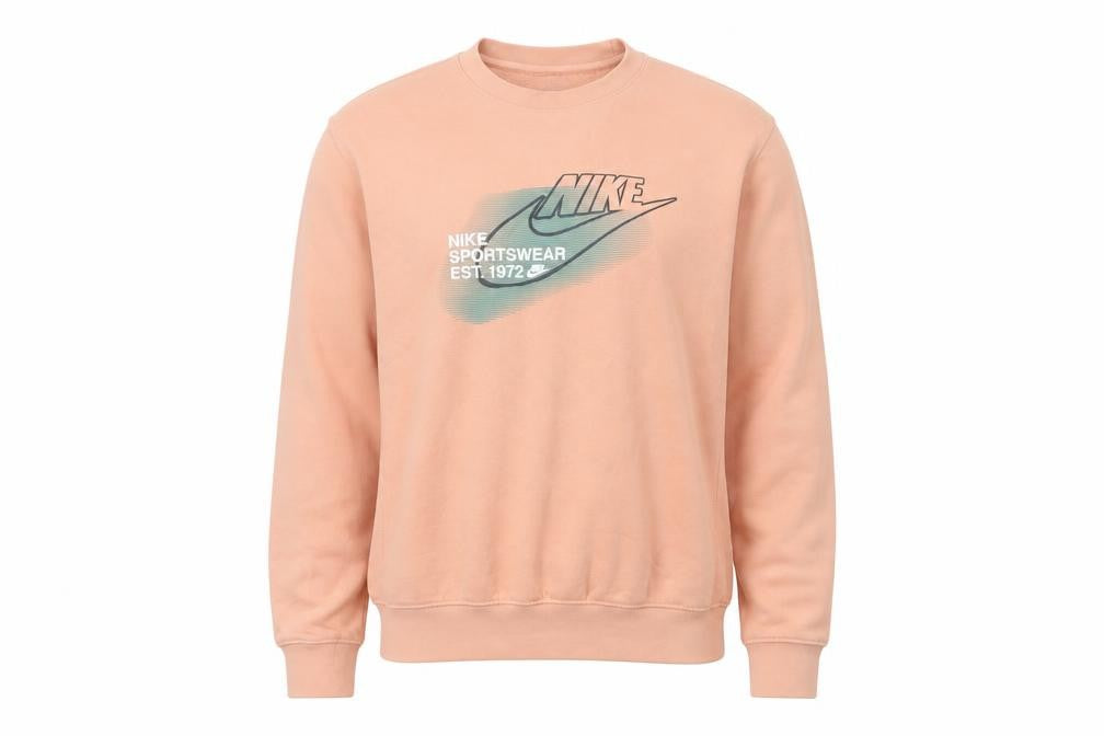 Mens UK M Regular Nike Pink Pullover Sweatshirt