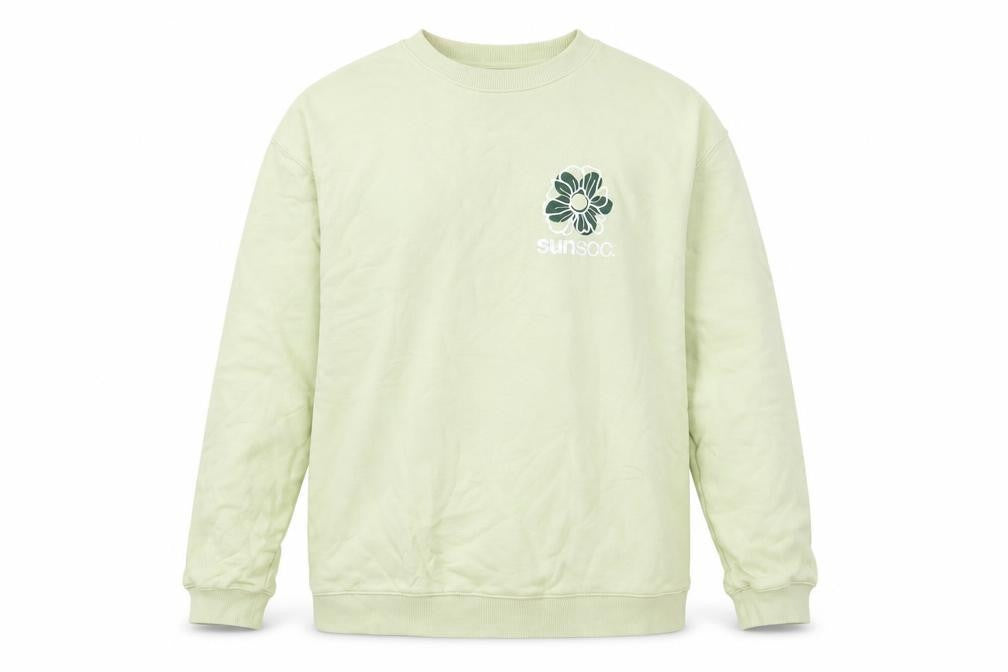 H&M Women’s Green Relaxed Fit Pullover Sweatshirt Size 12