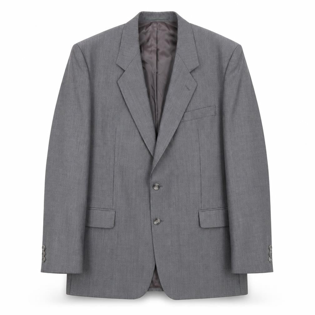 Varteks Men’s Grey Wool Blend Blazer Jacket Size 44 Regular
