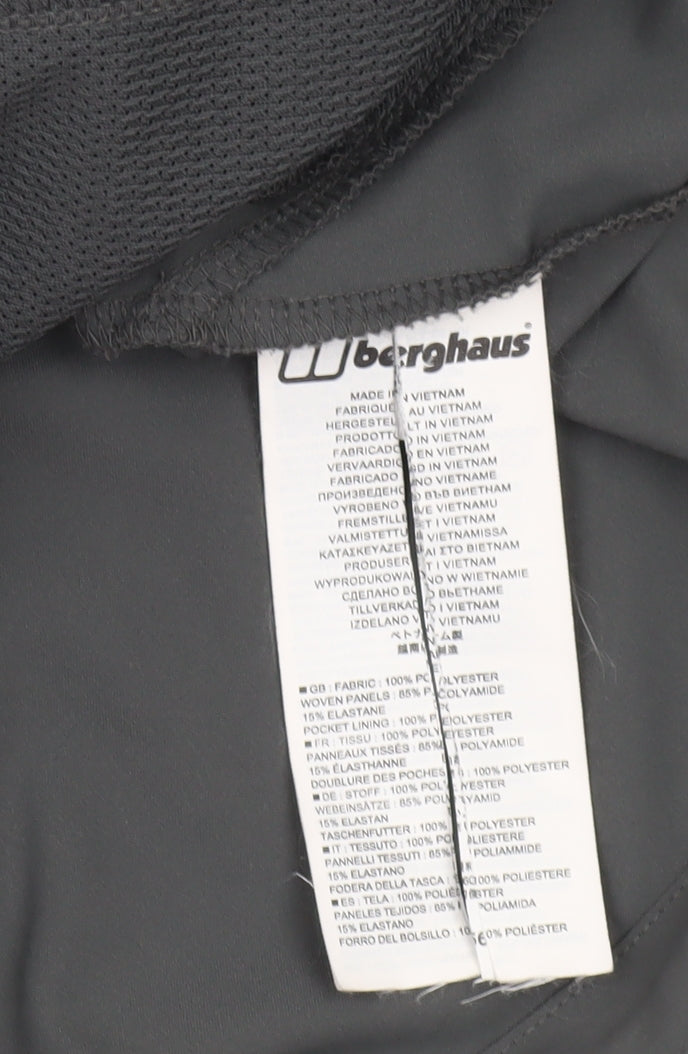 Berghaus Men's Grey Soft Shell Jacket M Hooded Outdoor Hiking Coat