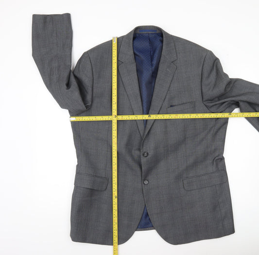 Tailor & Cutter Men’s Grey 46R Notch Lapel Suit Jacket