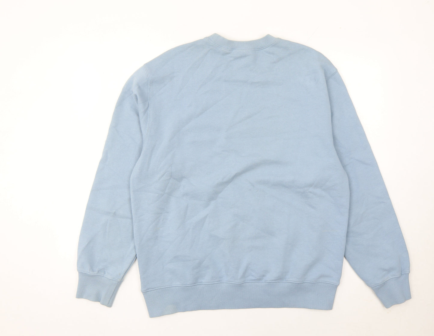 Carhartt Men’s Blue Pullover Sweatshirt M Regular Fit Crew Neck