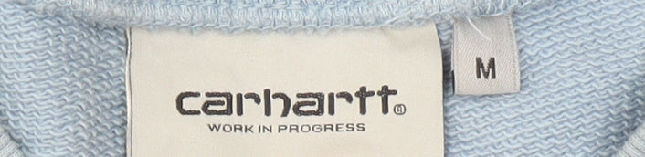 Carhartt Men’s Blue Pullover Sweatshirt M Regular Fit Crew Neck