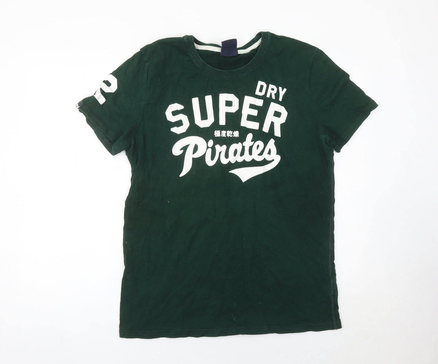 Superdry Men's Green XL Graphic Print Sports T-Shirt