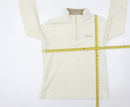 Regatta Womens Ivory Fleece Sweatshirt UK 12 Half Zip Outdoor Hiking Top