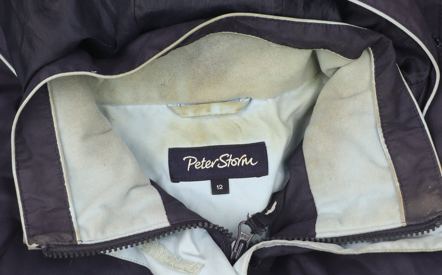 Peter Storm Womens Blue Waterproof Hooded Rain Jacket Size 12