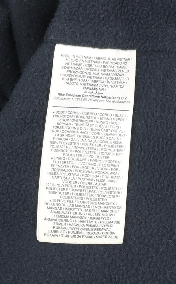 Nike Men’s Blue XL Hooded Windbreaker Jacket Polyester