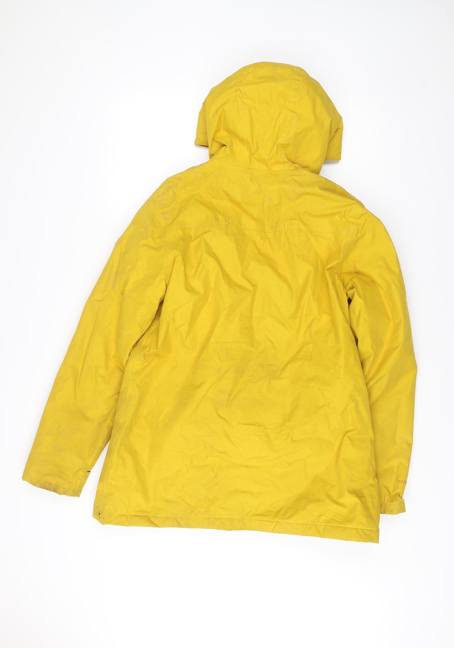 Regatta Womens Yellow Waterproof Rain Coat Jacket UK 14 Hooded