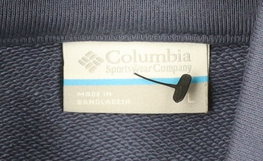 Columbia Men’s Blue L Pullover Fleece Sweatshirt 1/4 Zip Outdoor