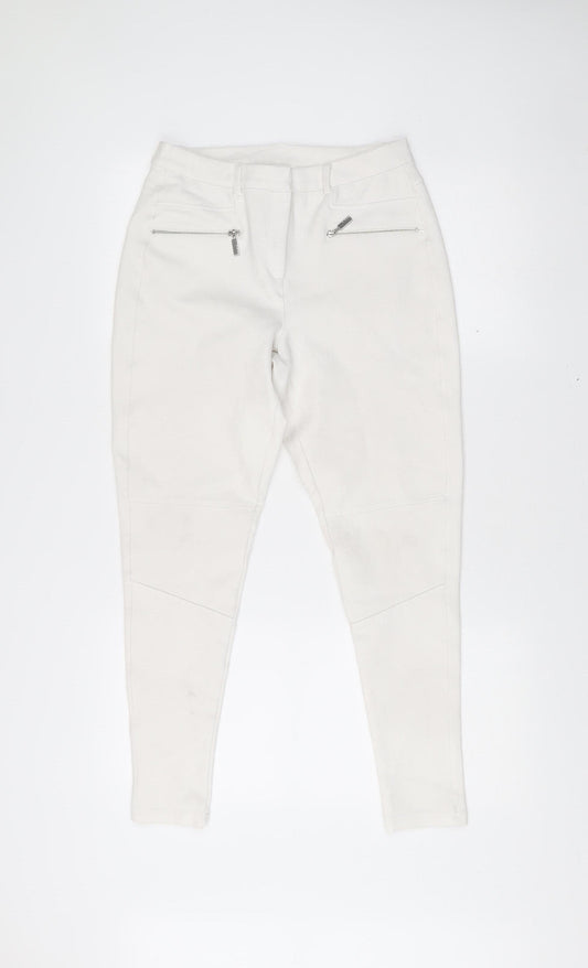 Star by Julien Macdonald Womens White Size 10 Slim Jegging Trousers