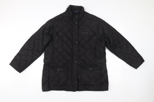 Regatta Womens Black Quilted Mid-Length Jacket UK 18 Polyester Outdoor