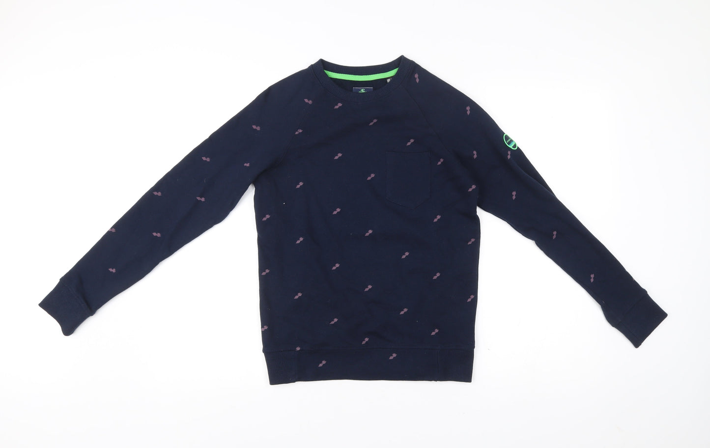 O'Neill Boys Blue Cotton Crew Neck Graphic Sweatshirt Age 12 Years