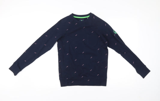 O'Neill Boys Blue Cotton Crew Neck Graphic Sweatshirt Age 12 Years