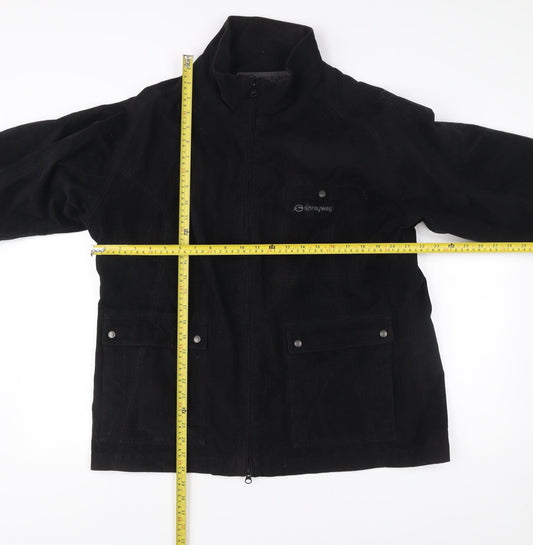 Sprayway Men’s Black Cotton Outdoor Jacket Size M Hiking Coat
