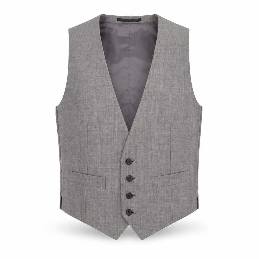 Topman Men's Grey Waistcoat Size 36 Slim Fit Wool Blend Formal