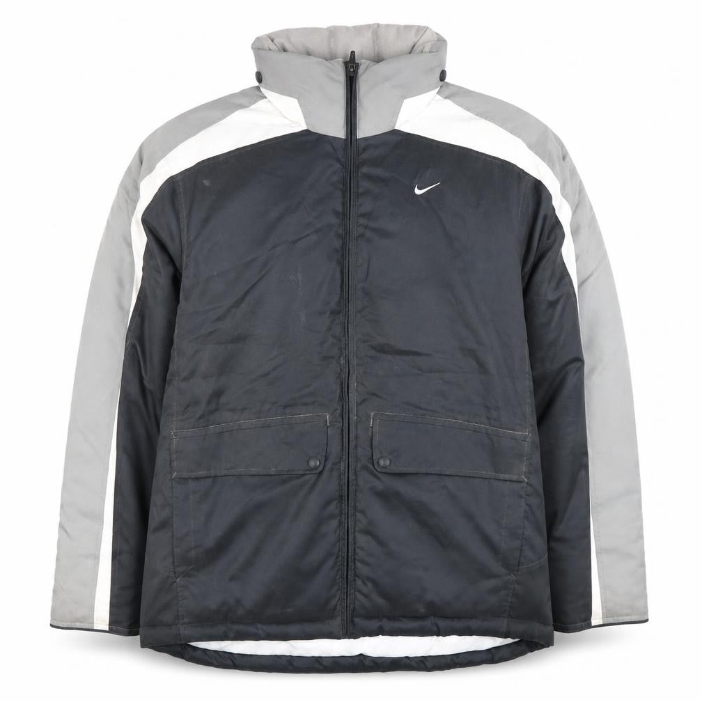 Unisex Adultss UK Size M Regular Nike Grey Polyester Jacket