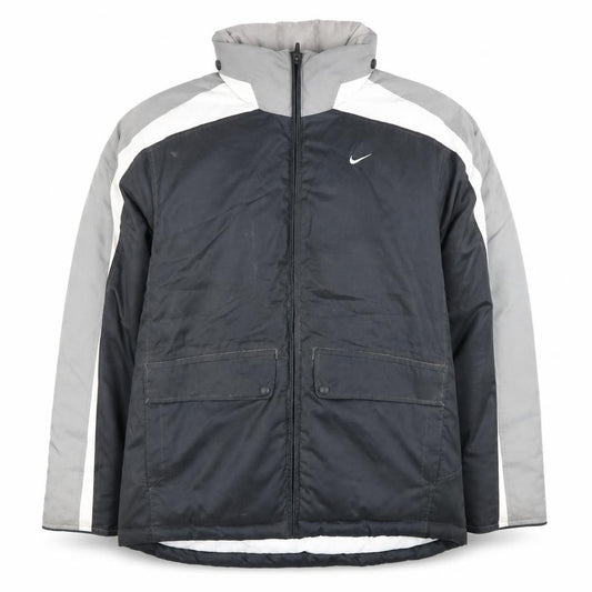 Unisex Adultss UK Size M Regular Nike Grey Polyester Jacket