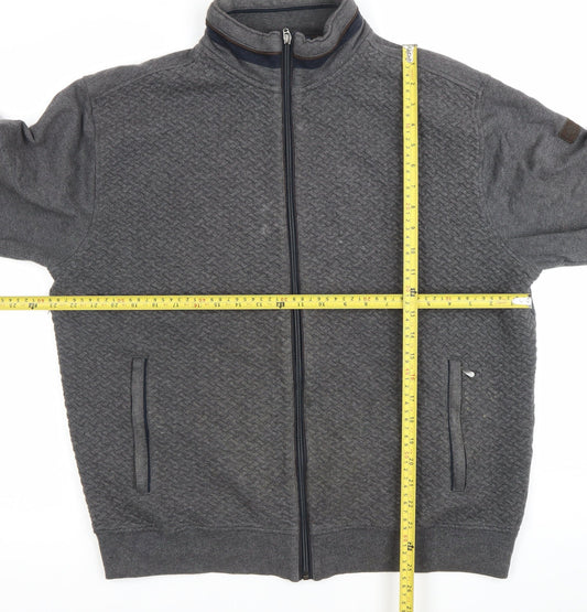 Baileys Men’s Grey XL Full Zip Sweatshirt Jacket with Pockets