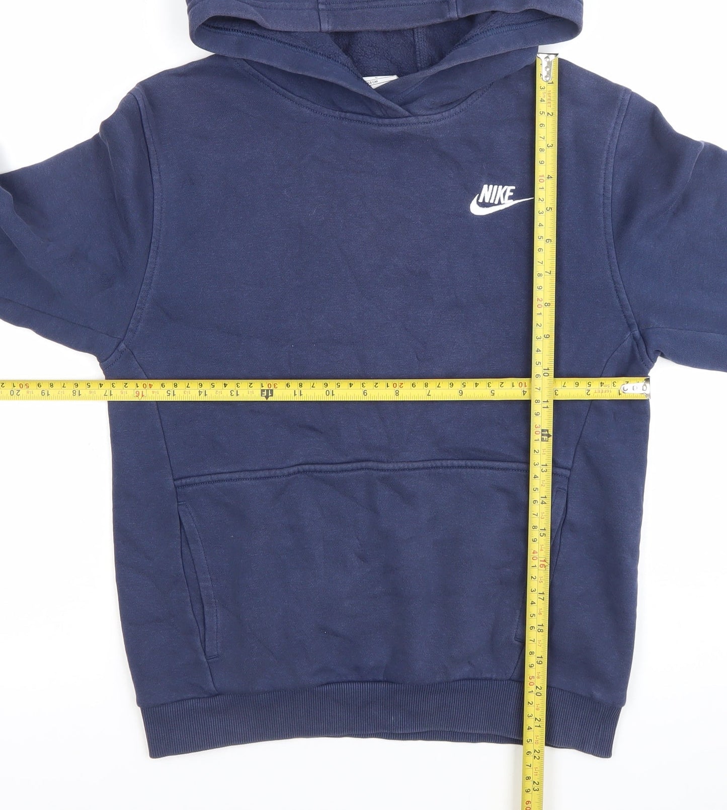 Nike Boys Blue Pullover Hoodie 12-13 Years Regular Fit Sportswear