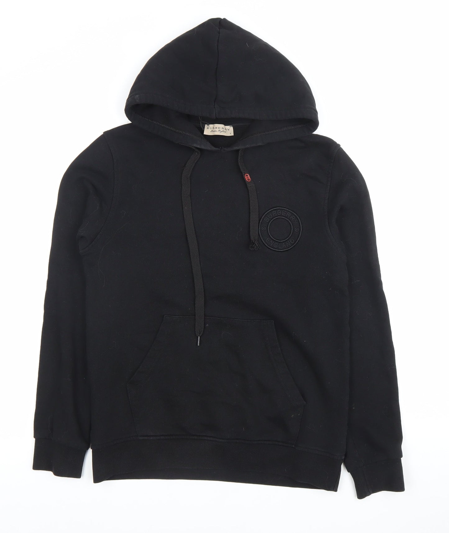 Burberry Women’s Black Cotton Pullover Hoodie Size L