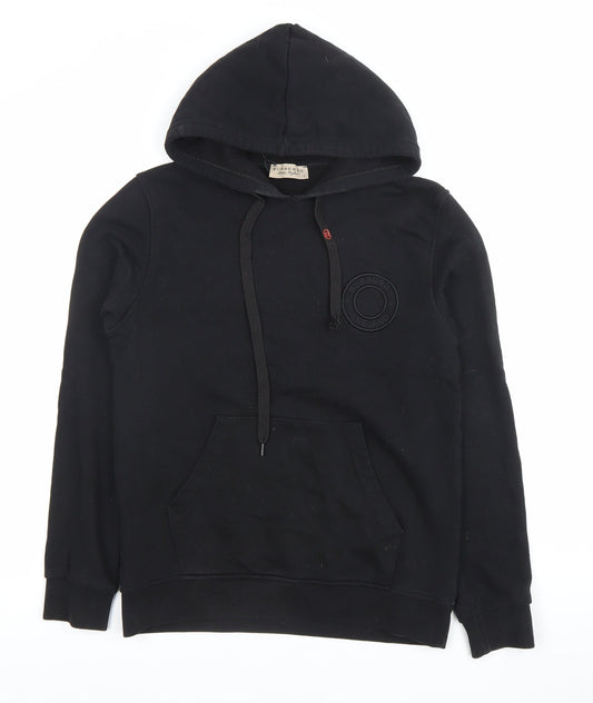 Burberry Women’s Black Cotton Pullover Hoodie Size L