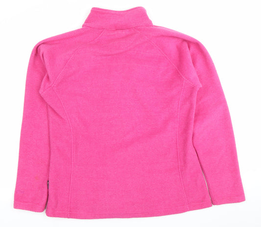 Trespass Womens Pink XL Fleece Jacket Full Zip Outdoor Casual