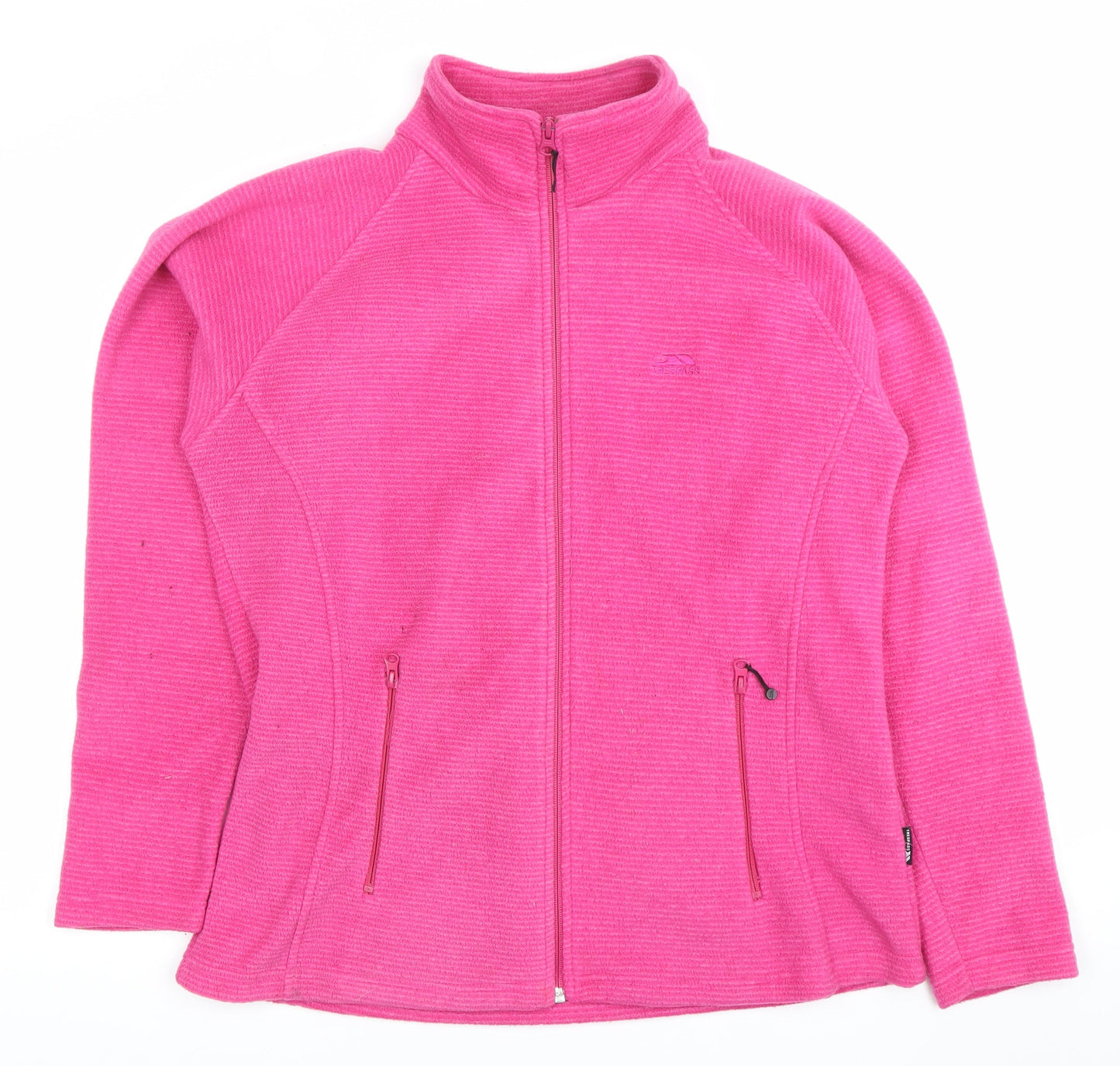 Trespass Womens Pink XL Fleece Jacket Full Zip Outdoor Casual