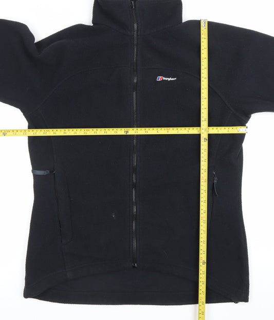 Berghaus Womens Black Fleece Jacket Size 18 Full Zip Outdoor