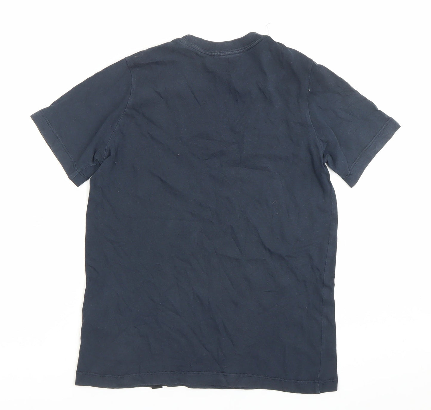 Nike Boys Black Paris Logo T-Shirt 10 Years Short Sleeve Crew Neck