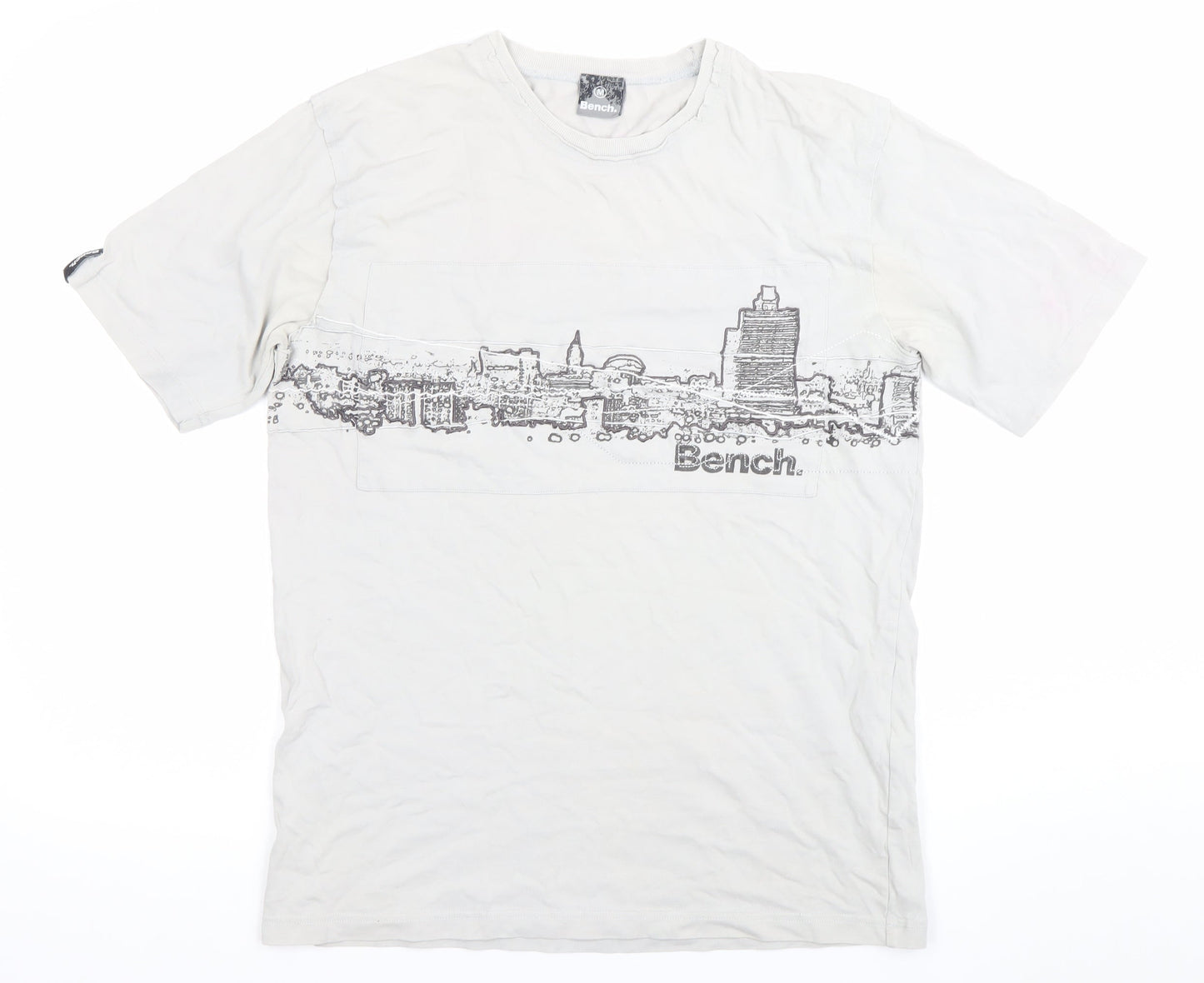 Bench Men’s White Medium Graphic Print City T-Shirt