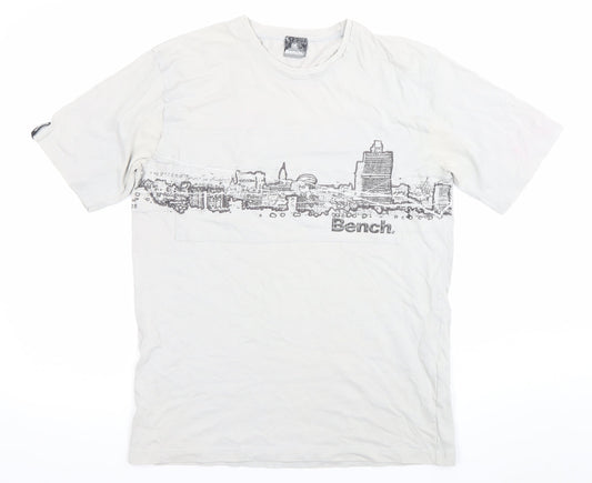 Bench Men’s White Medium Graphic Print City T-Shirt