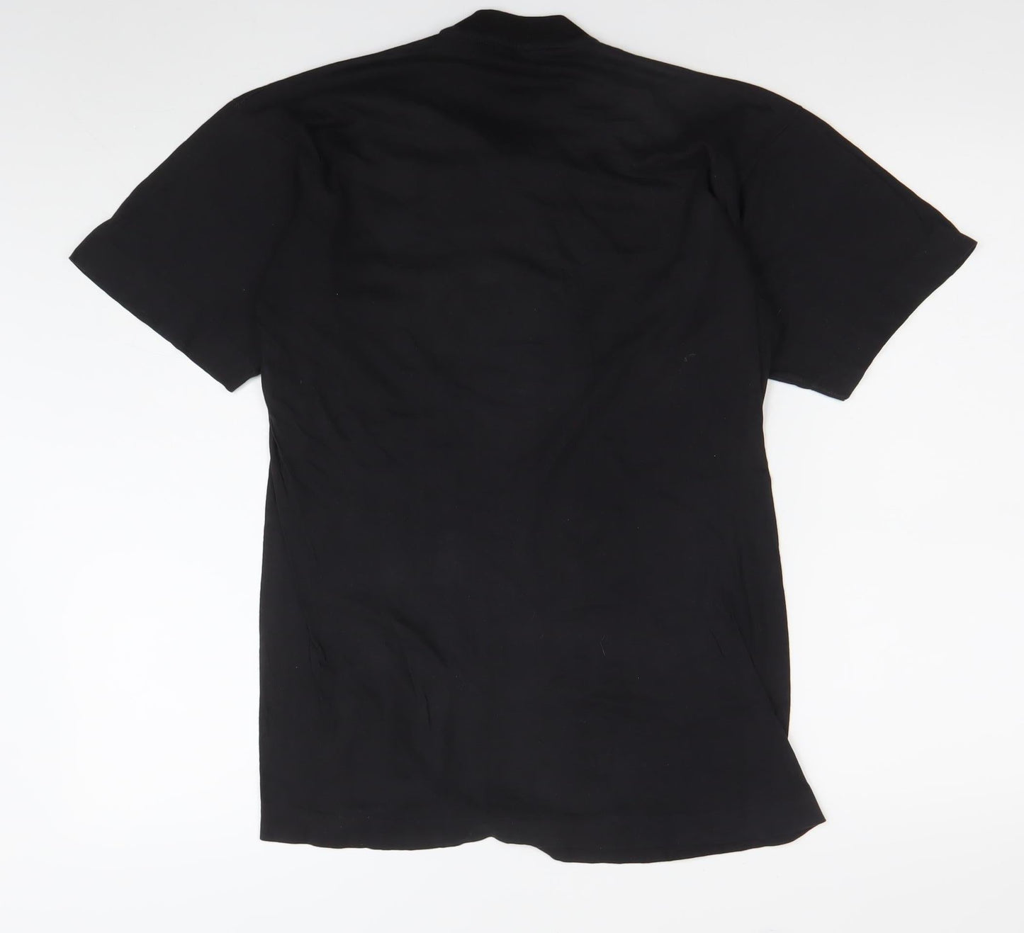 TiTex Womens Black Cotton Embroidered T-Shirt Size 12