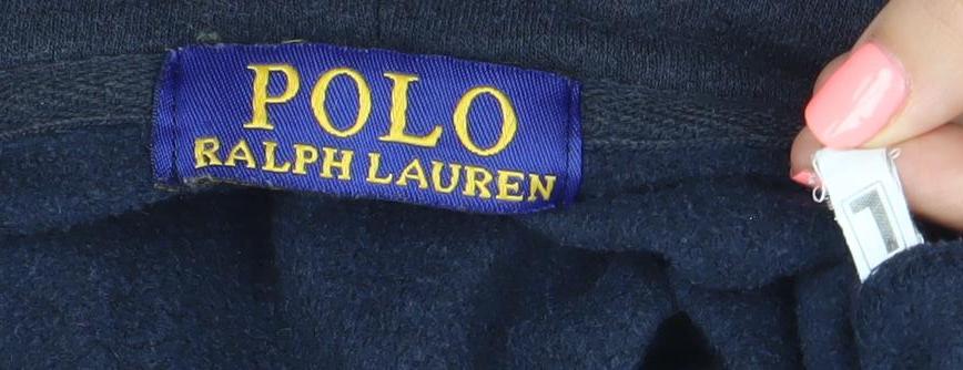 Polo Ralph Lauren Men’s Blue Full Zip Hoodie Size M Logo Hooded Sweatshirt