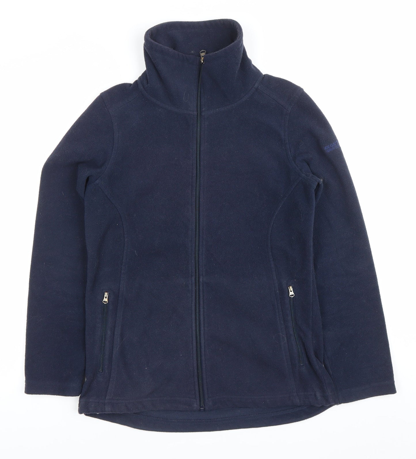 Regatta Womens Blue Fleece Jacket Size 10 Full Zip Outdoor