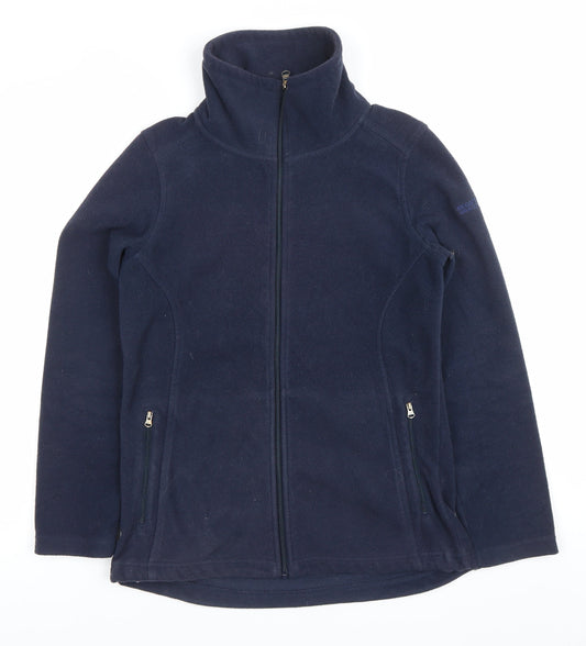 Regatta Womens Blue Fleece Jacket Size 10 Full Zip Outdoor