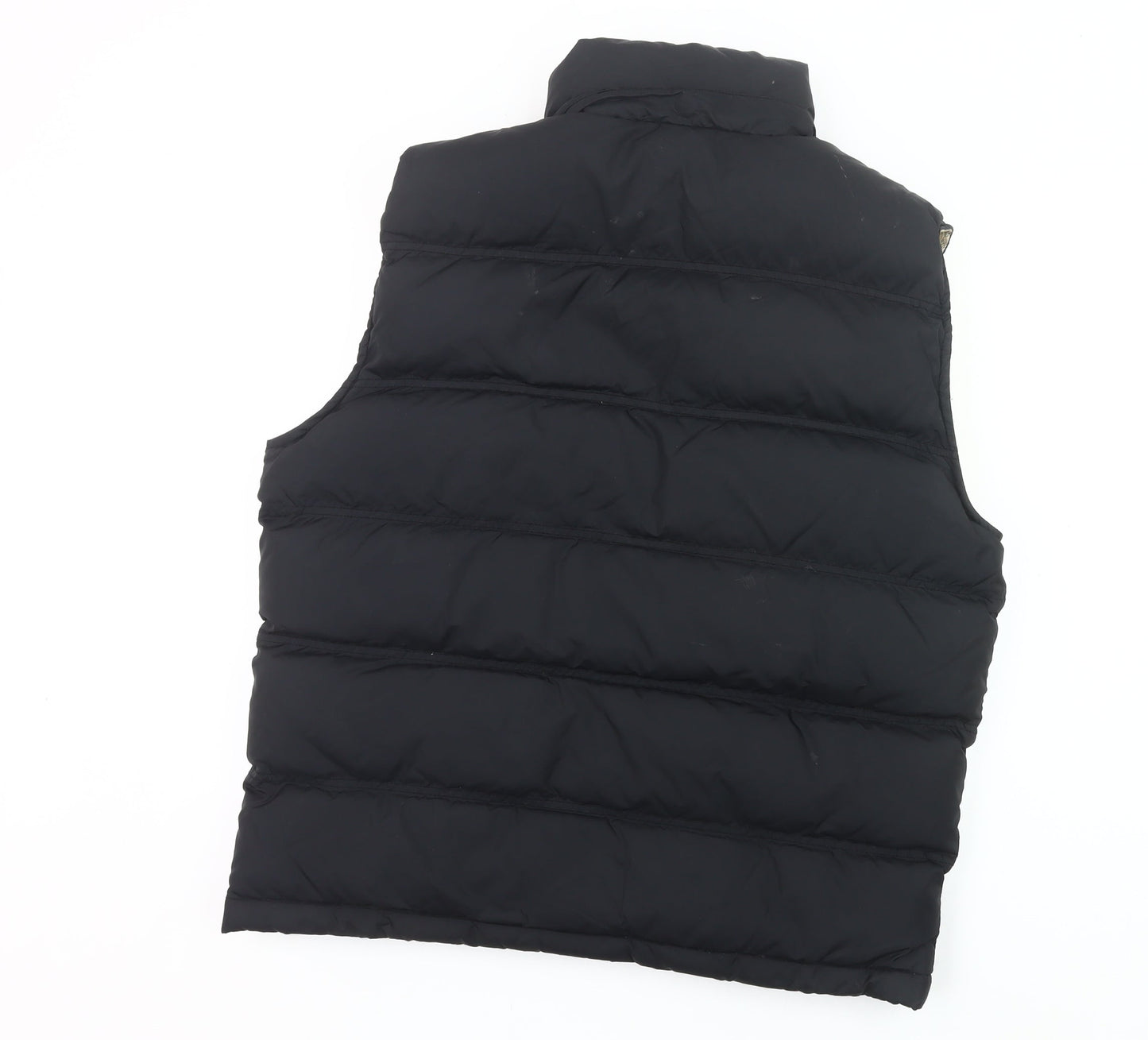 Jack Wills Mens Black L Puffer Waistcoat Down Gilet Quilted Outdoor