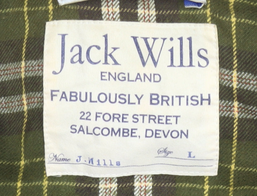 Jack Wills Mens Black L Puffer Waistcoat Down Gilet Quilted Outdoor