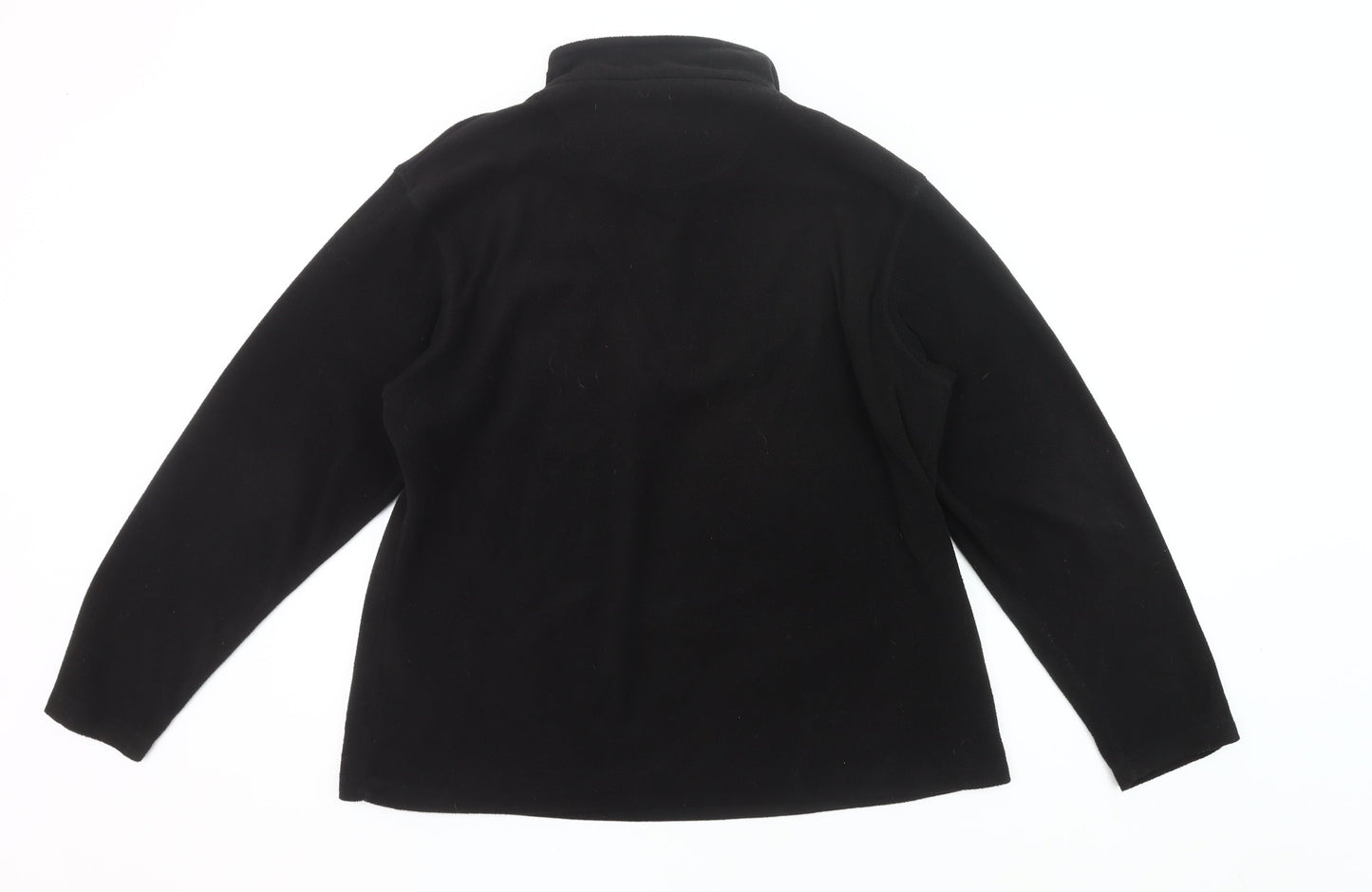 Regatta Women's Black Fleece Pullover Sweatshirt UK 16 Outdoor Hiking