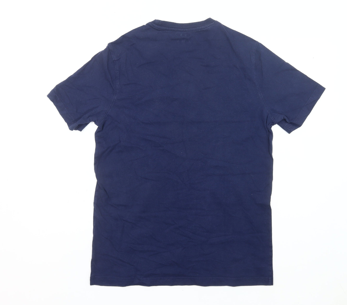 Champion Men's Blue Medium Logo Graphic Crew Neck T-Shirt