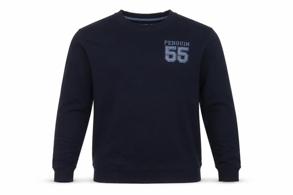 Penguin Men's Blue XL Crew Neck Pullover Sweatshirt Logo Sports