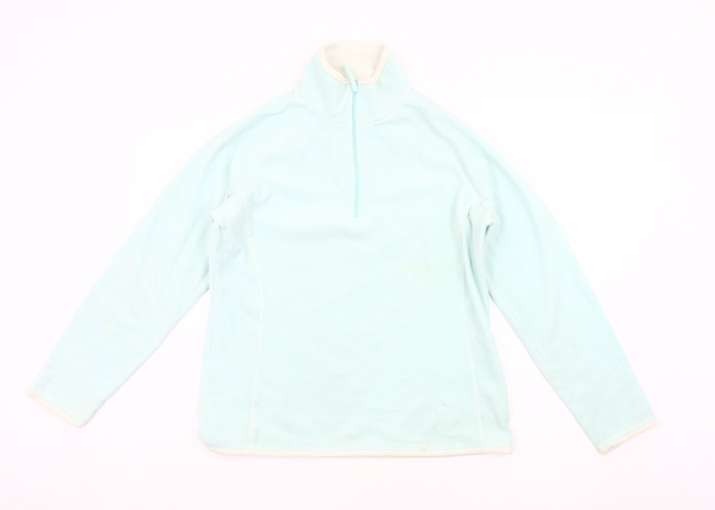 Mountain Warehouse Women’s Blue Fleece Sweatshirt UK 14 1/2 Zip
